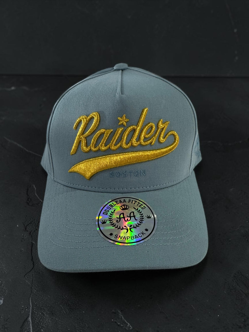 Light blue Raider Boston Gold Edition