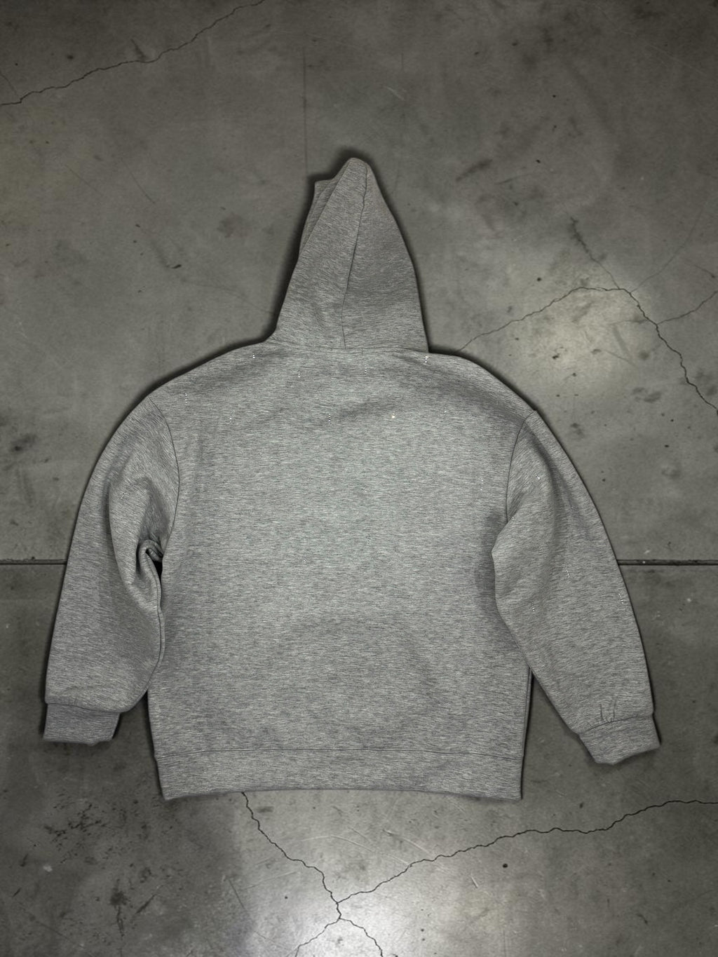 Shiny grey essential hoodie
