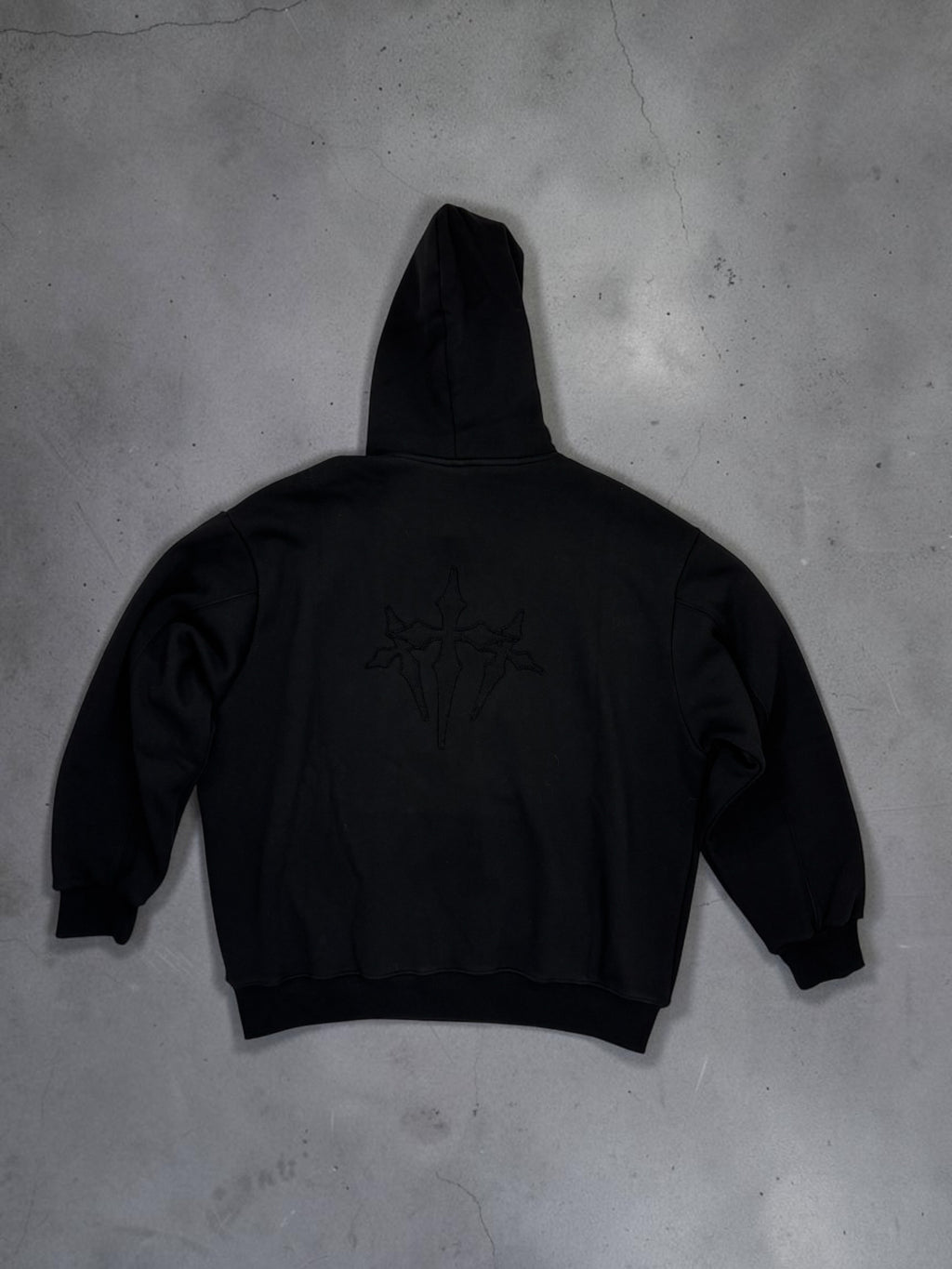 Black pray cross hoodie